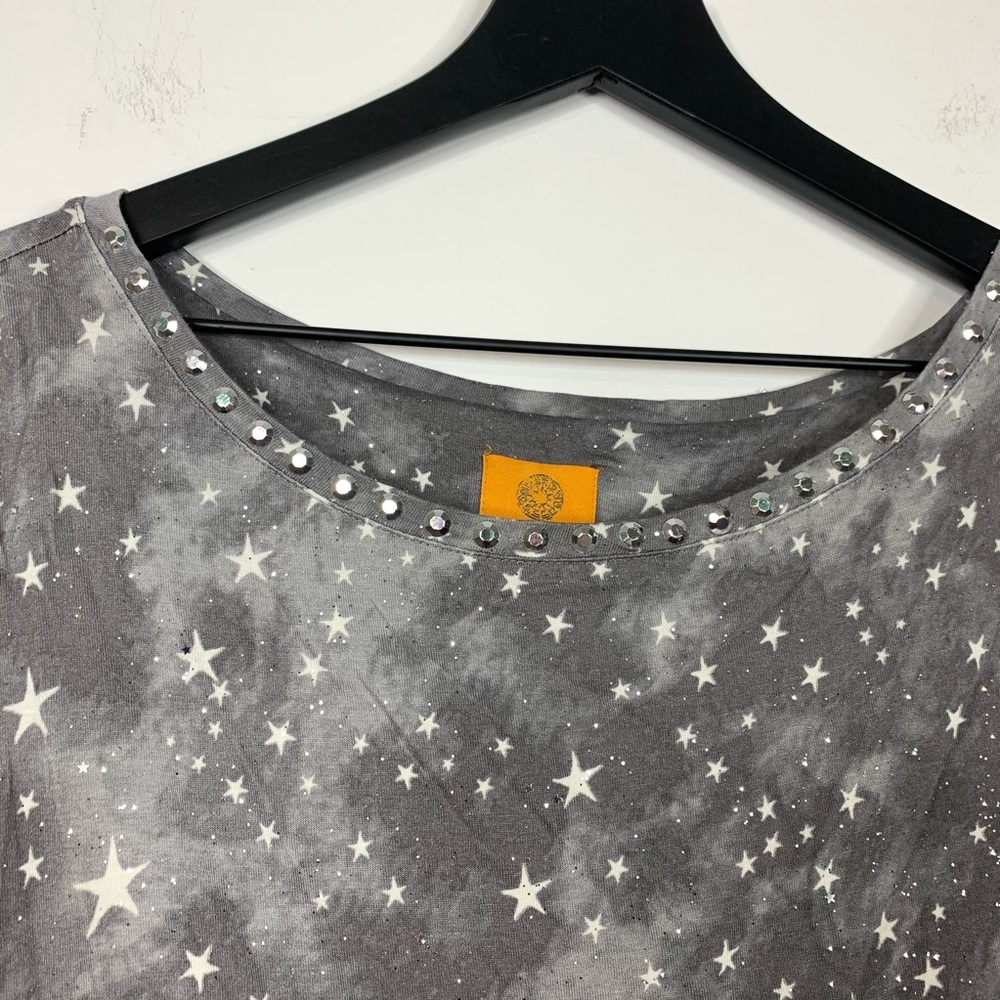 Ruby Rd. sparkle star pattern blouse - Picture 5 of 7